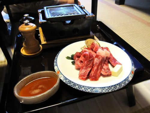 柏屋旅館　夕食